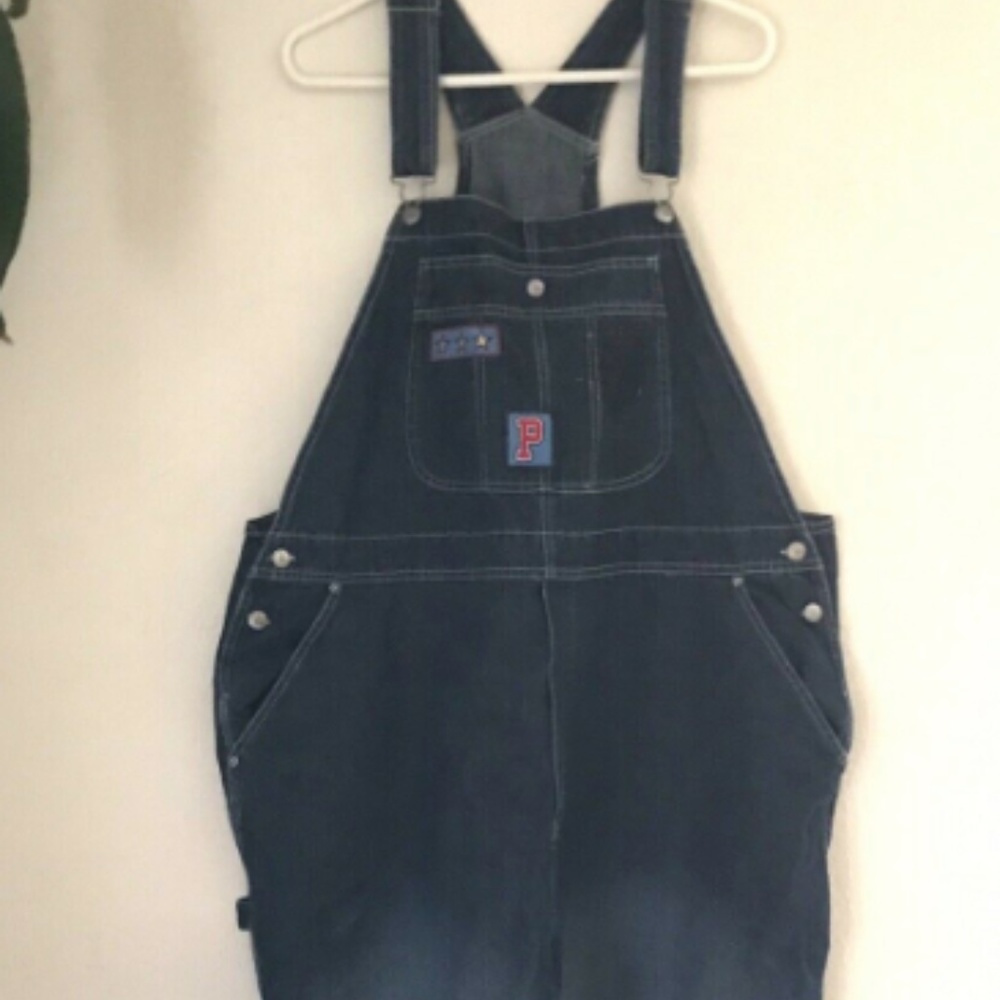 Women's Disney Plus Winnie The Pooh Denim overalls - Picture 1 of 5